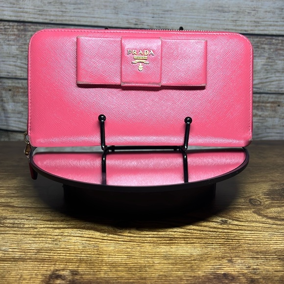 Prada Bow Wallet - Pink - Picture 1 of 8